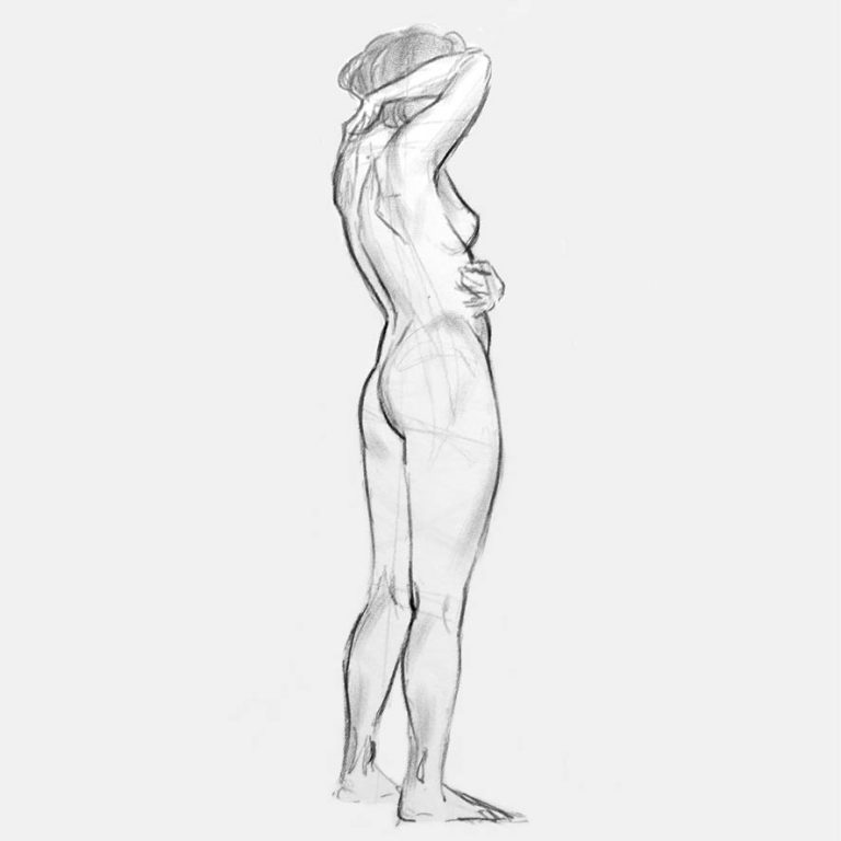 Modèle vivant nu