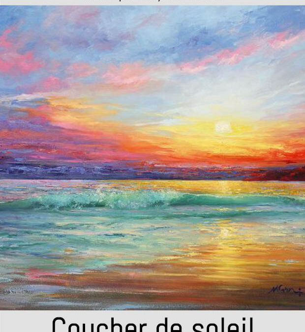 COUCHER DE SOLEIL SUR LA MER