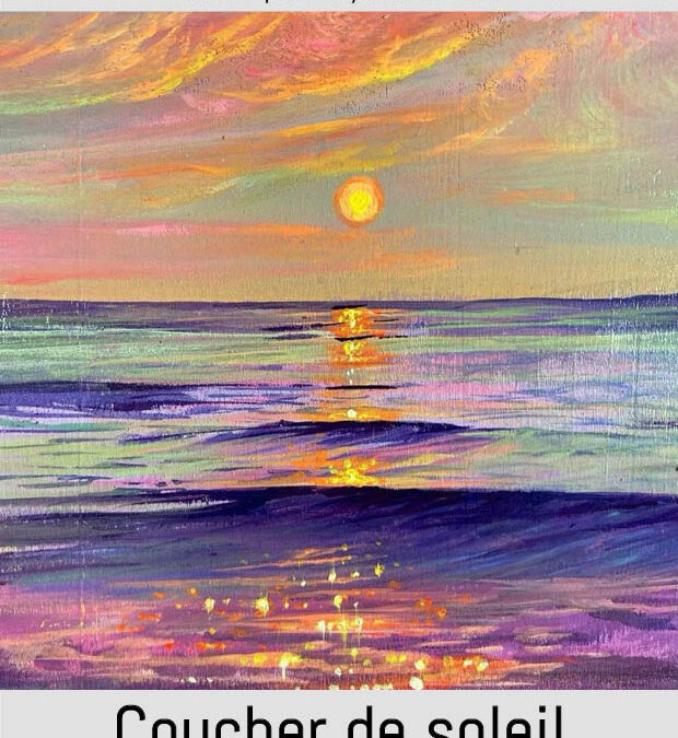 COUCHER DE SOLEIL SUR LA MER